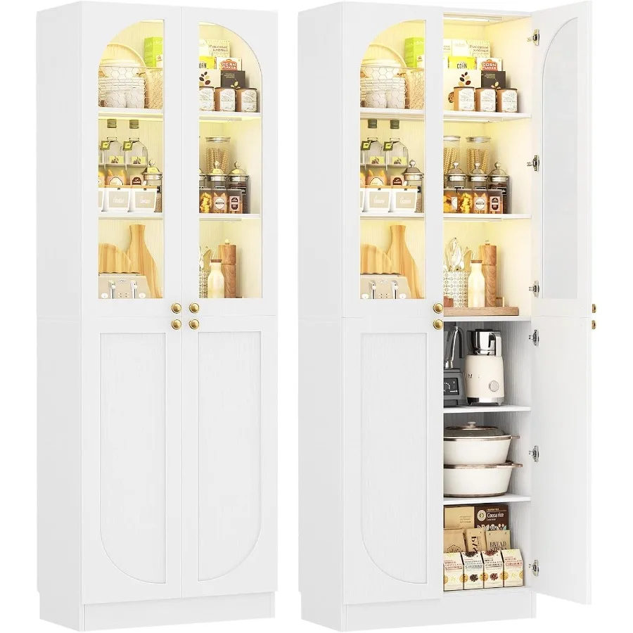 Kitchen - Pantry for kitchen use, tempered glass