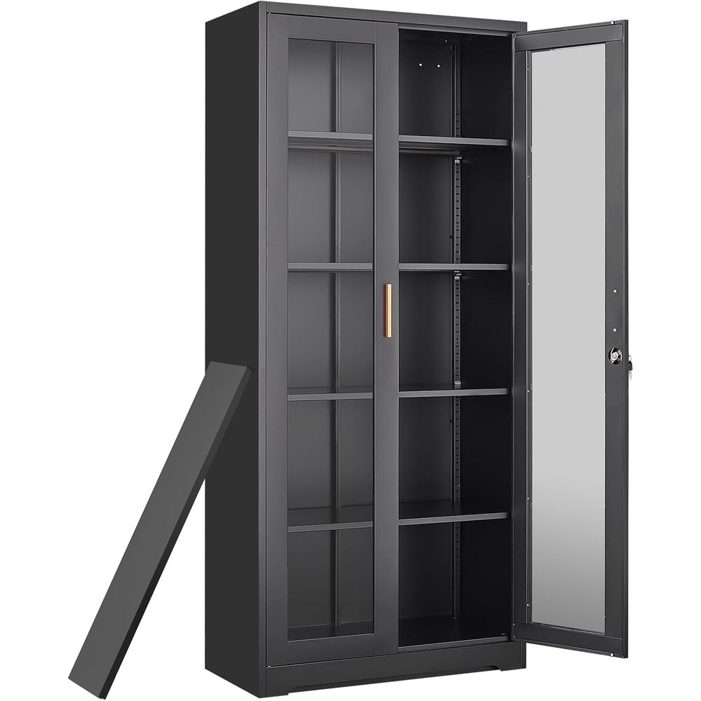 Curio Display Cabinet with Gla - огляд і ціна Storage & Organization