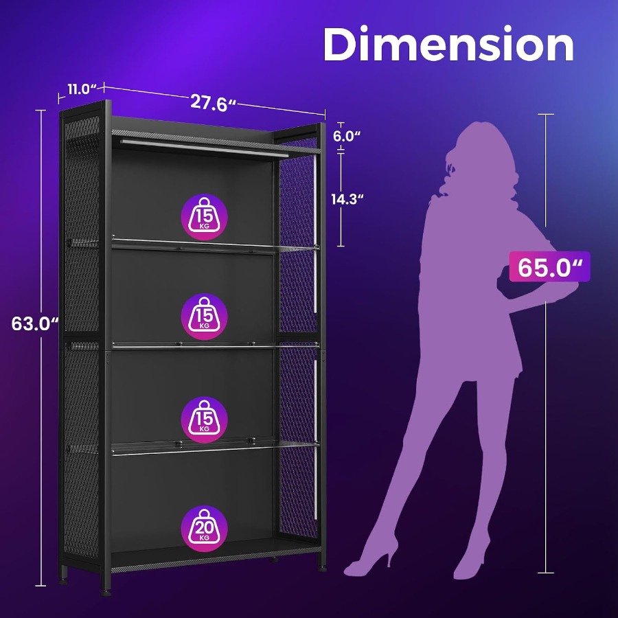 4-Tier Display Case with Tempe - огляд і ціна Lighting