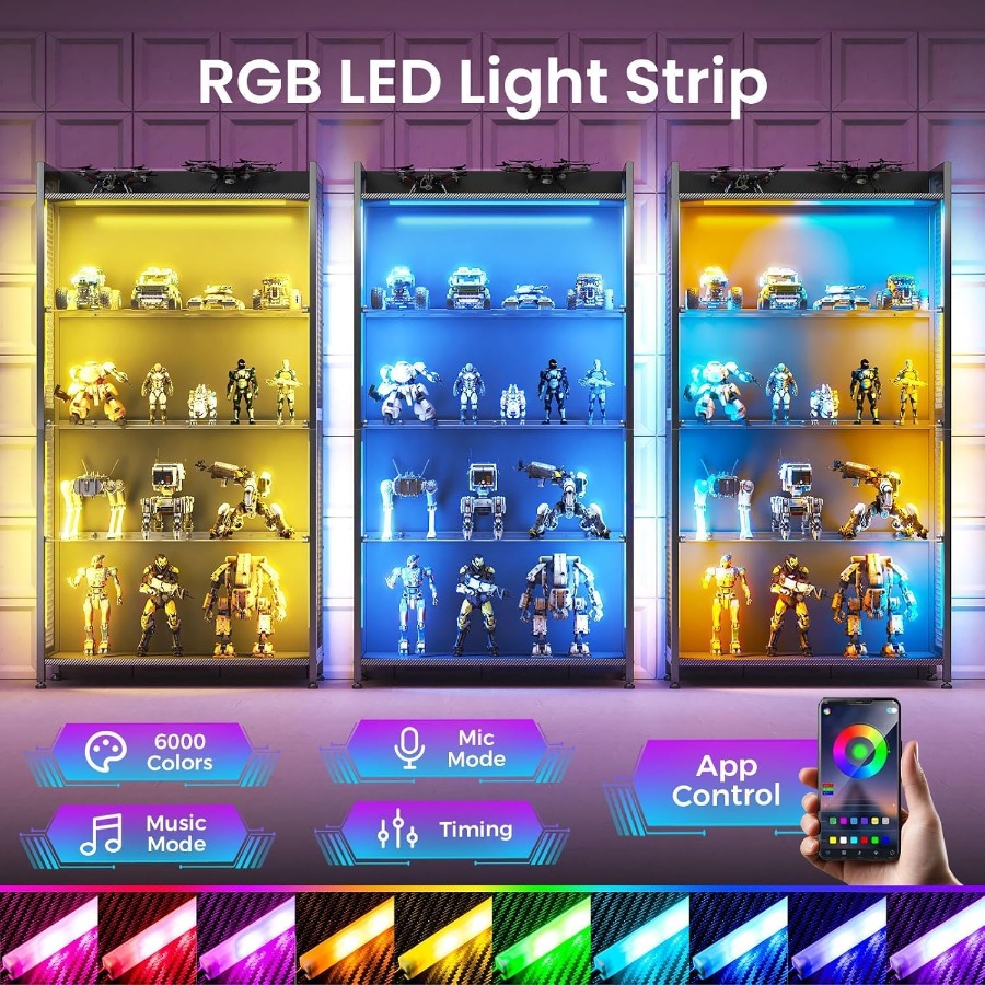 4-Tier Display Case with Tempe - огляд і ціна Lighting