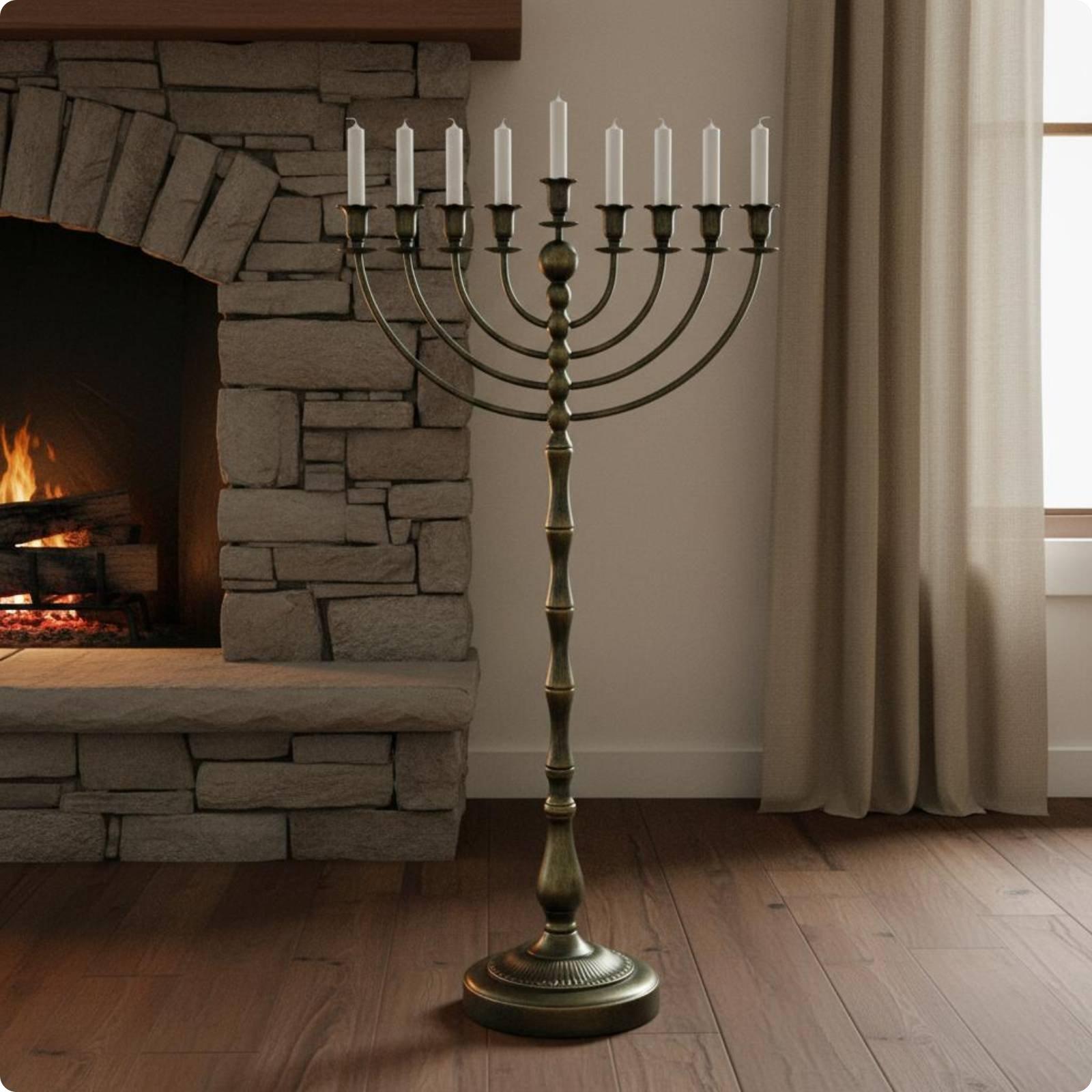 Antique Bronze Menorah Stand M - огляд і ціна Home Decor