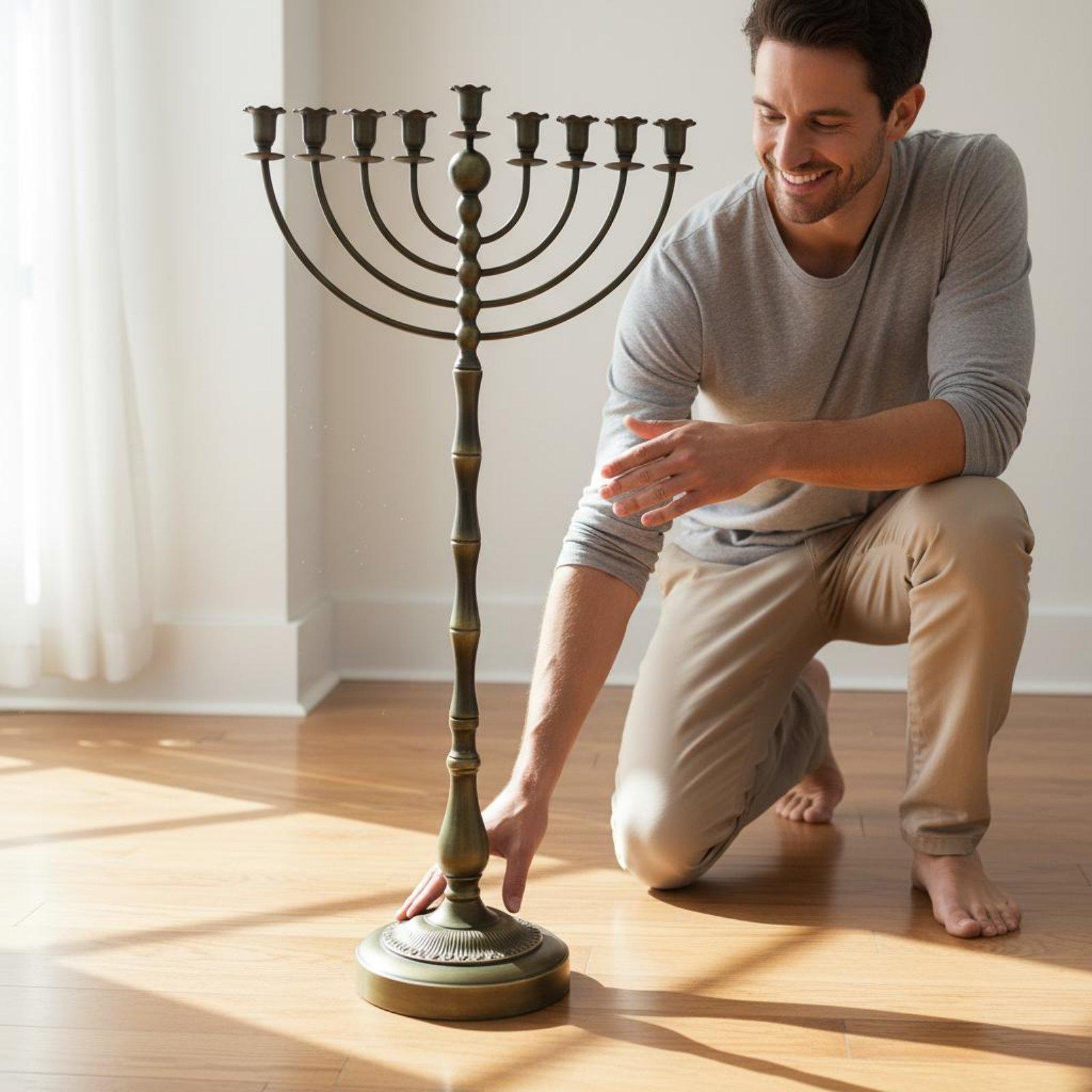 Antique Bronze Menorah Stand M - огляд і ціна Home Decor