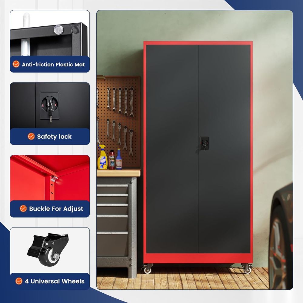 Metal Garage Storage Cabinet w - огляд і ціна Storage & Organization