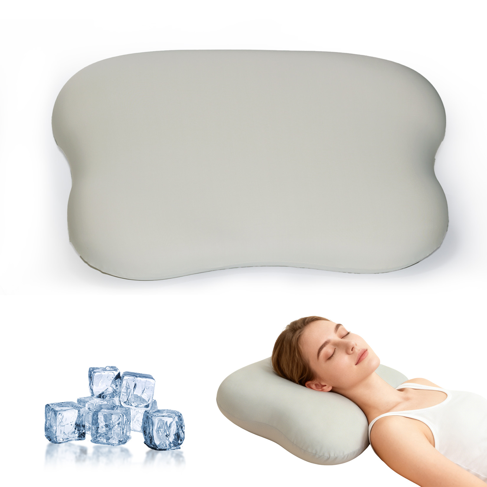 Cervical Neck Pillow for Neck  - огляд і ціна Memory Foam Orthopedic Pillow Neck Pain
